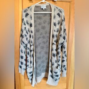 Hayden Cream and Black Animal Print Cardigan
